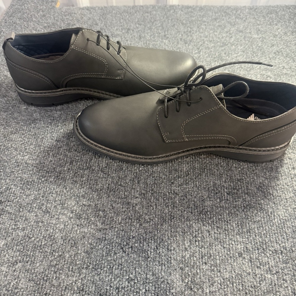Dockers Edwin Black Dress Shoes Men's 11W Wide Lace Up Comfort Oxford Style